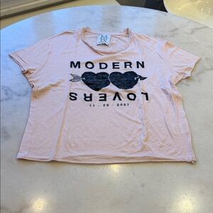 NWOT Zoe Karssen Light Pink Graphic Tee